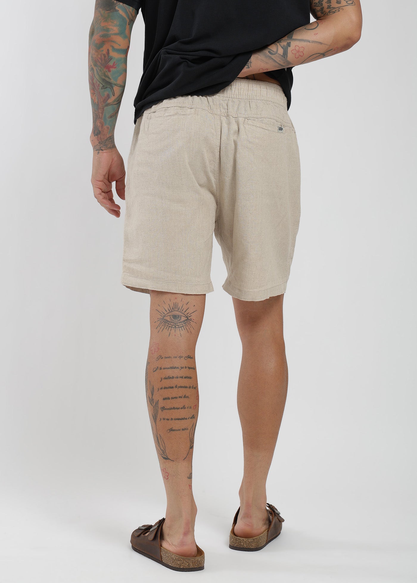 Short Clásico Lino Hombre