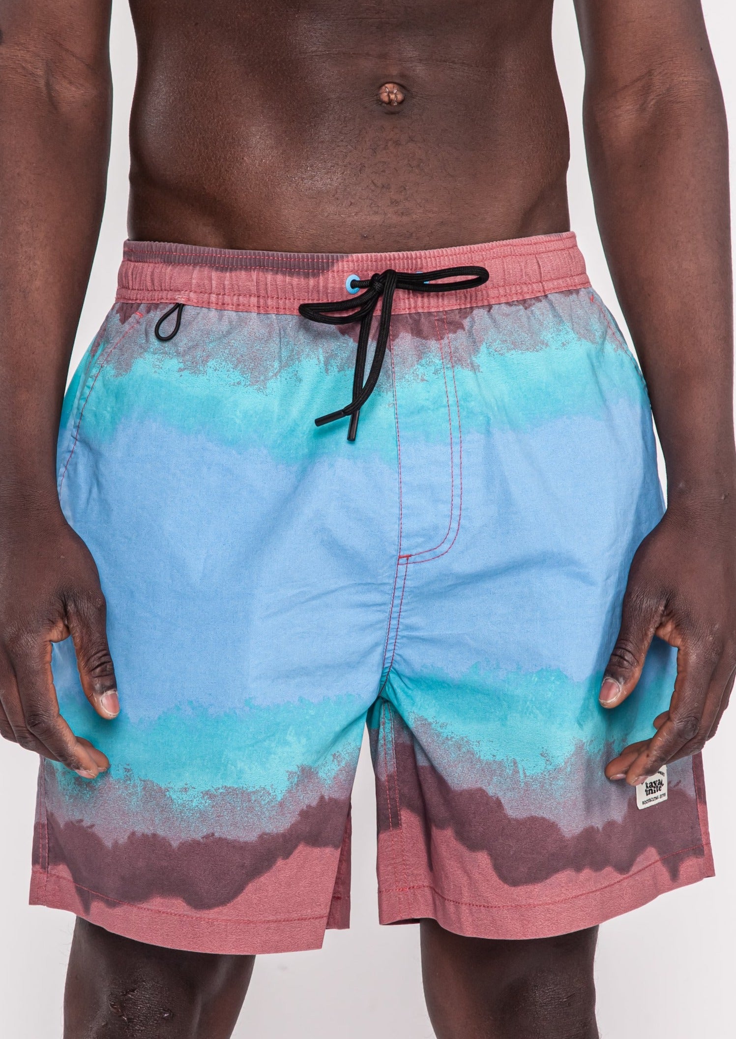 Traje de Baño Short Volley Nylon Rainbow Hombre - Azul
