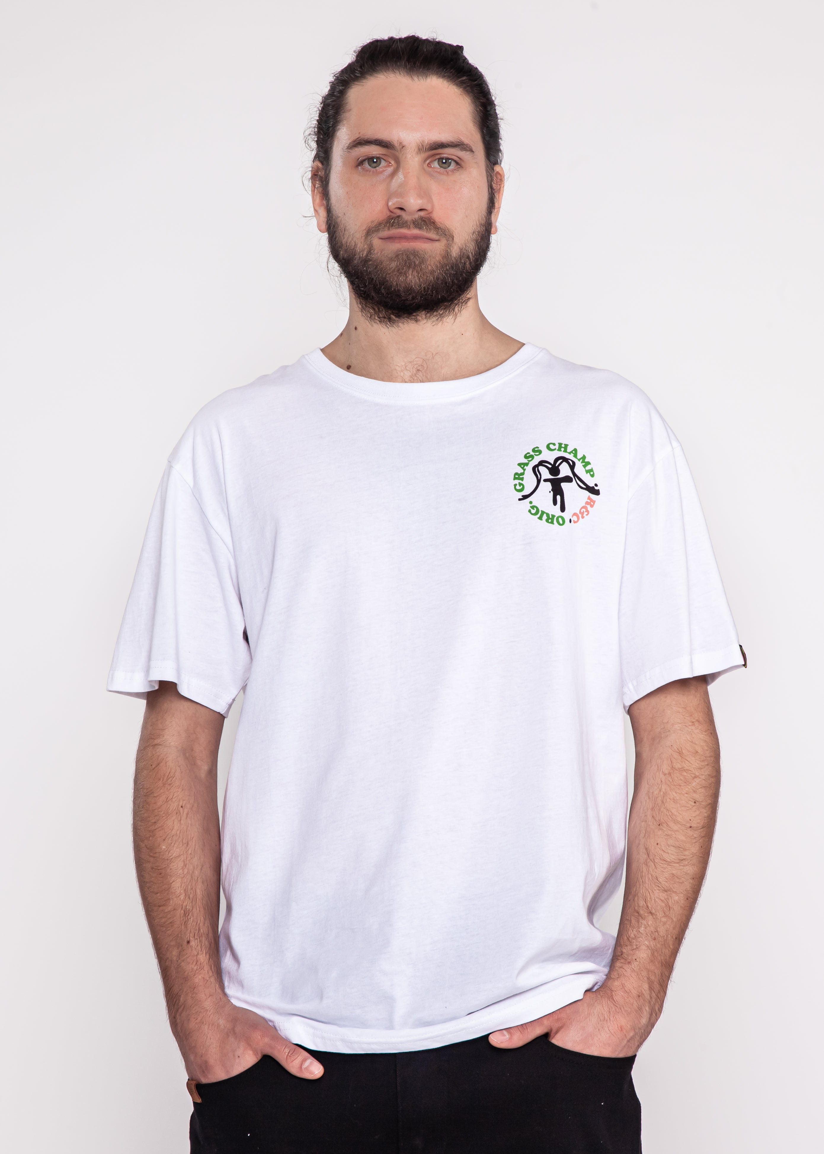 T-Shirt High White Green