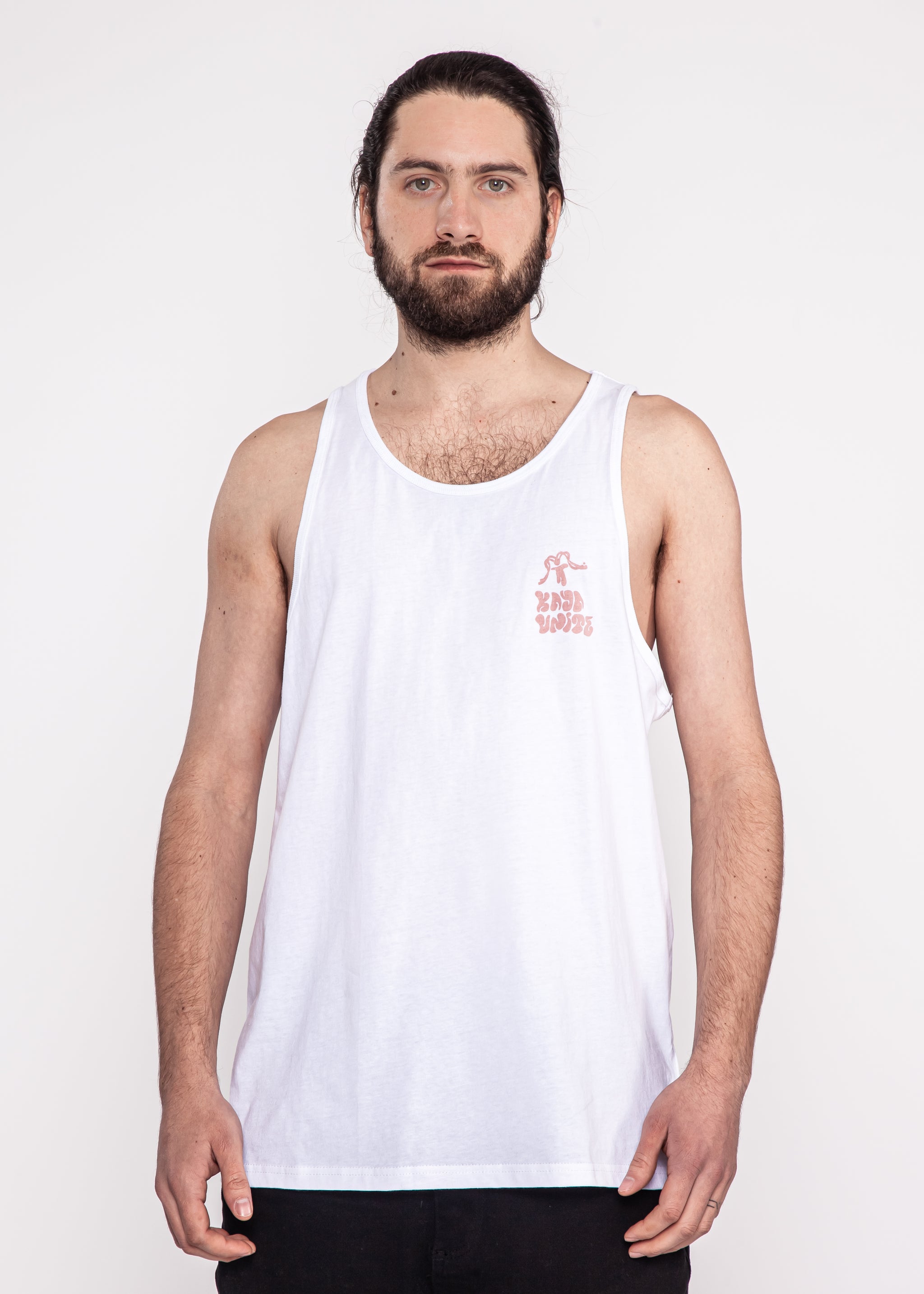 Polera Sin Mangas Algodón Classic Hombre - Blanca