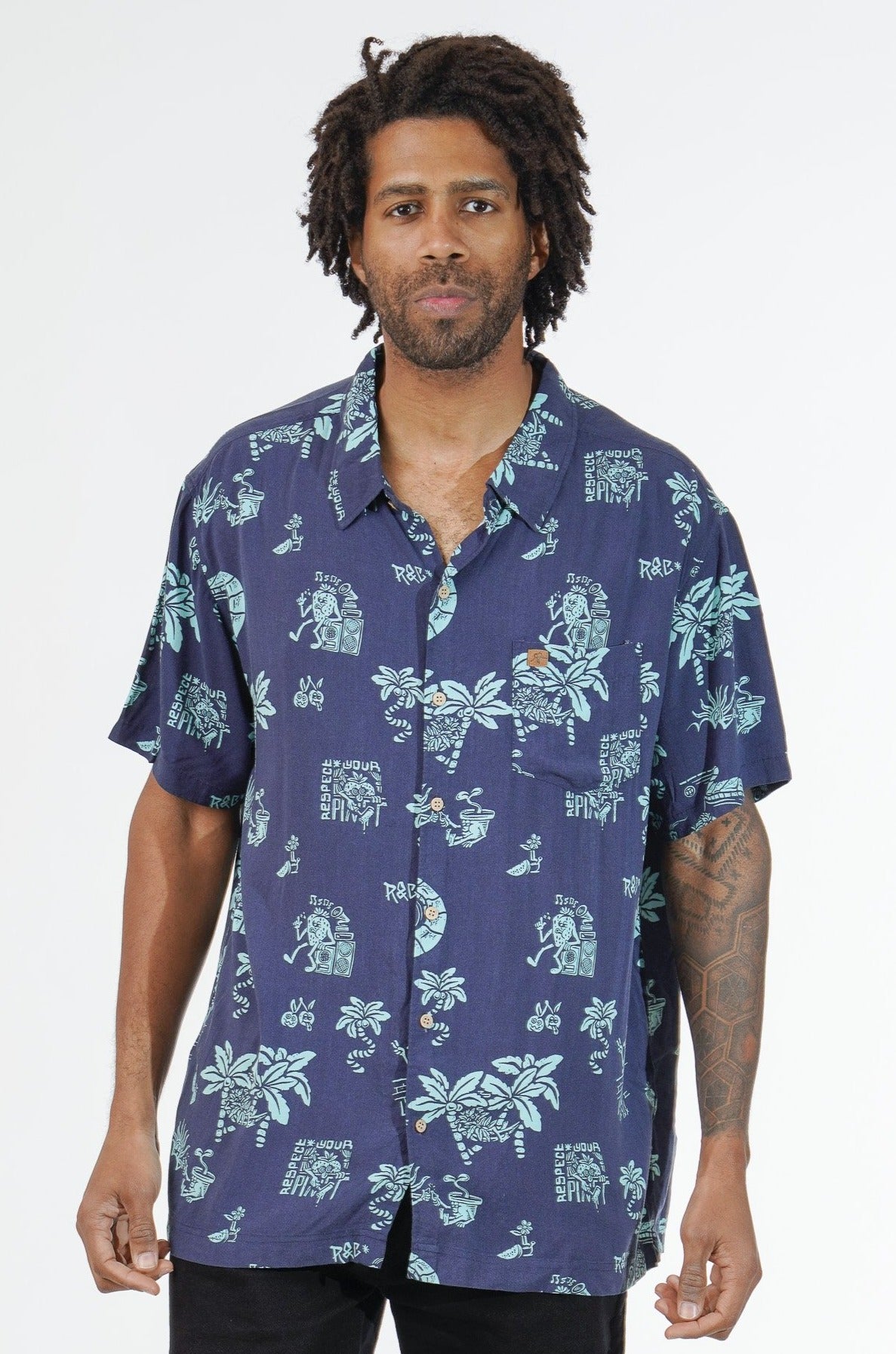 Shirt Guayabera Locals Dark Blue