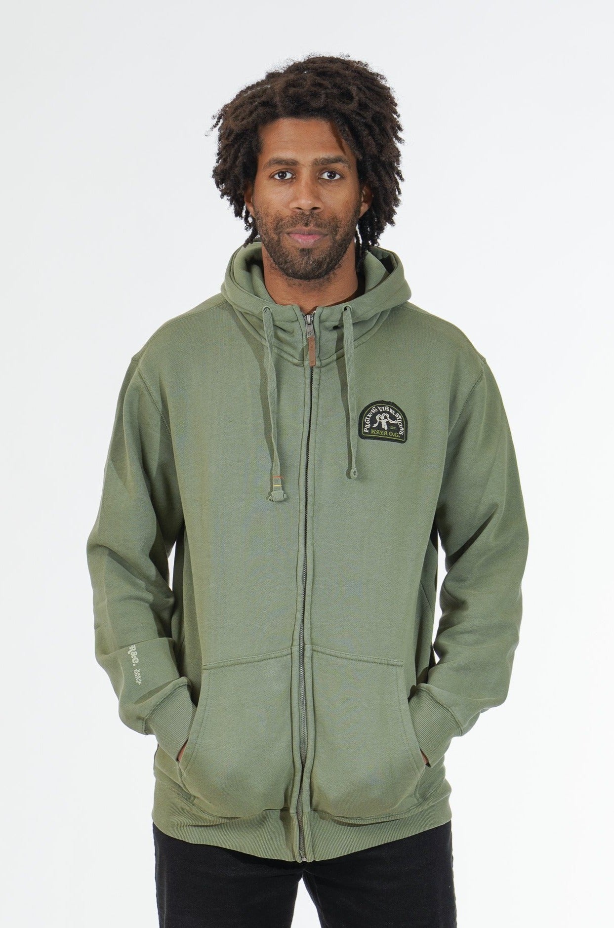 Full Zip Iso Olive Green
