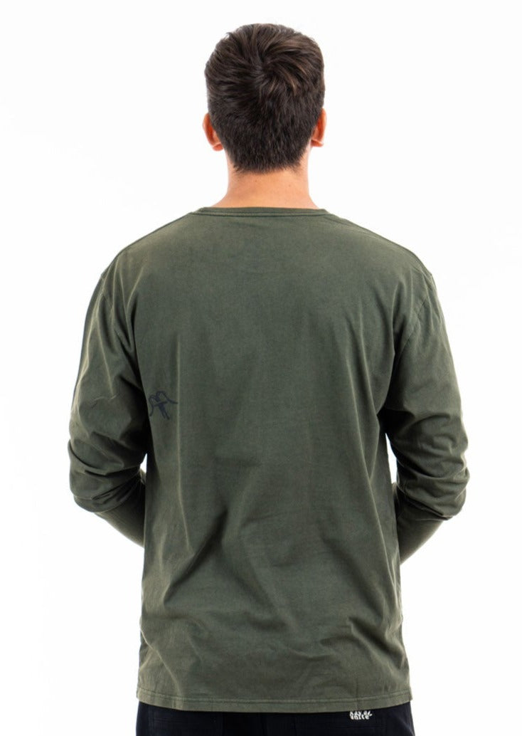 T-Shirt Long Daily Dark Green