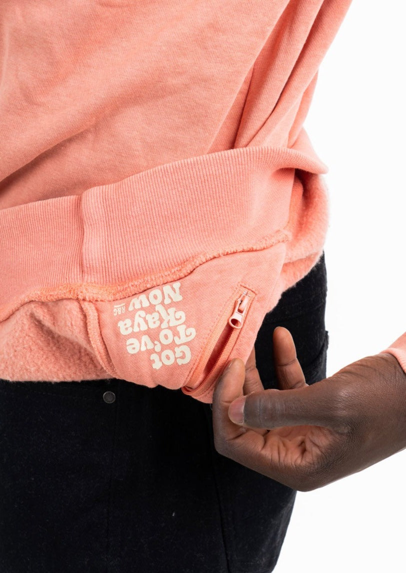 Crewneck Groovy Coral