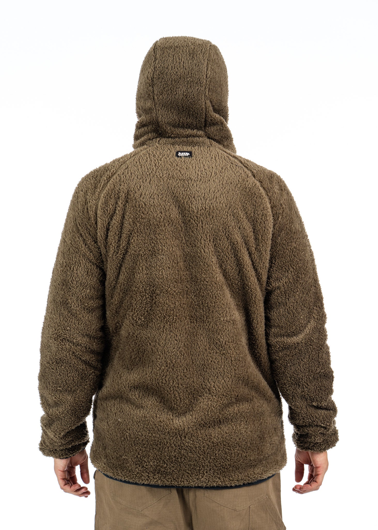 Shaggy Fleece Reversible Grizzly Brown