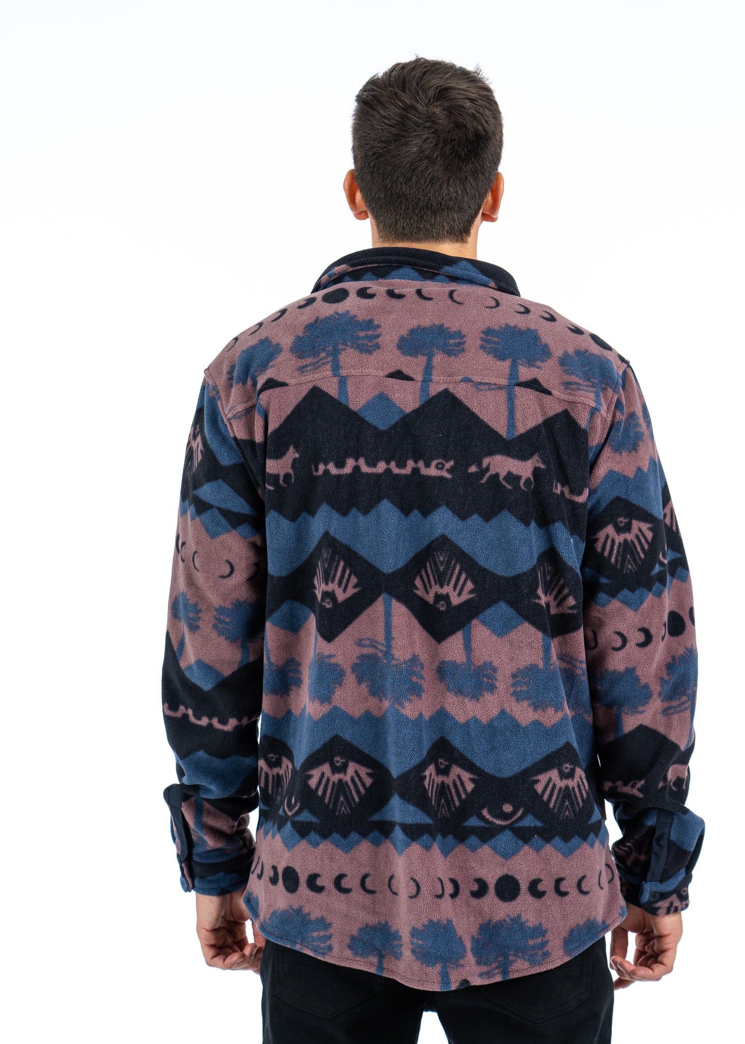 Shirt Fleece Woods Andes Dark Blue