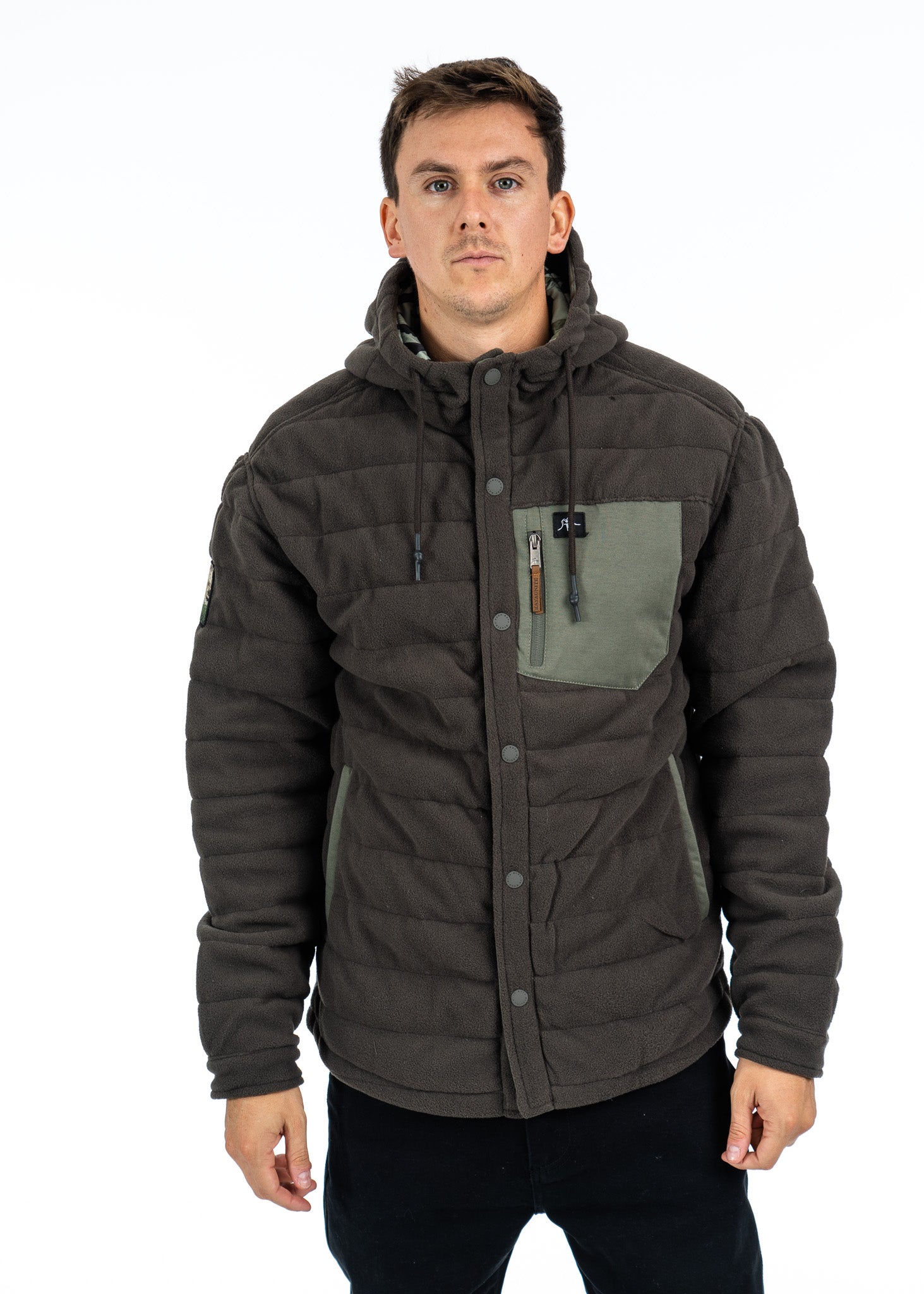 Jacket Insulada Yuka Hood Algas Brown