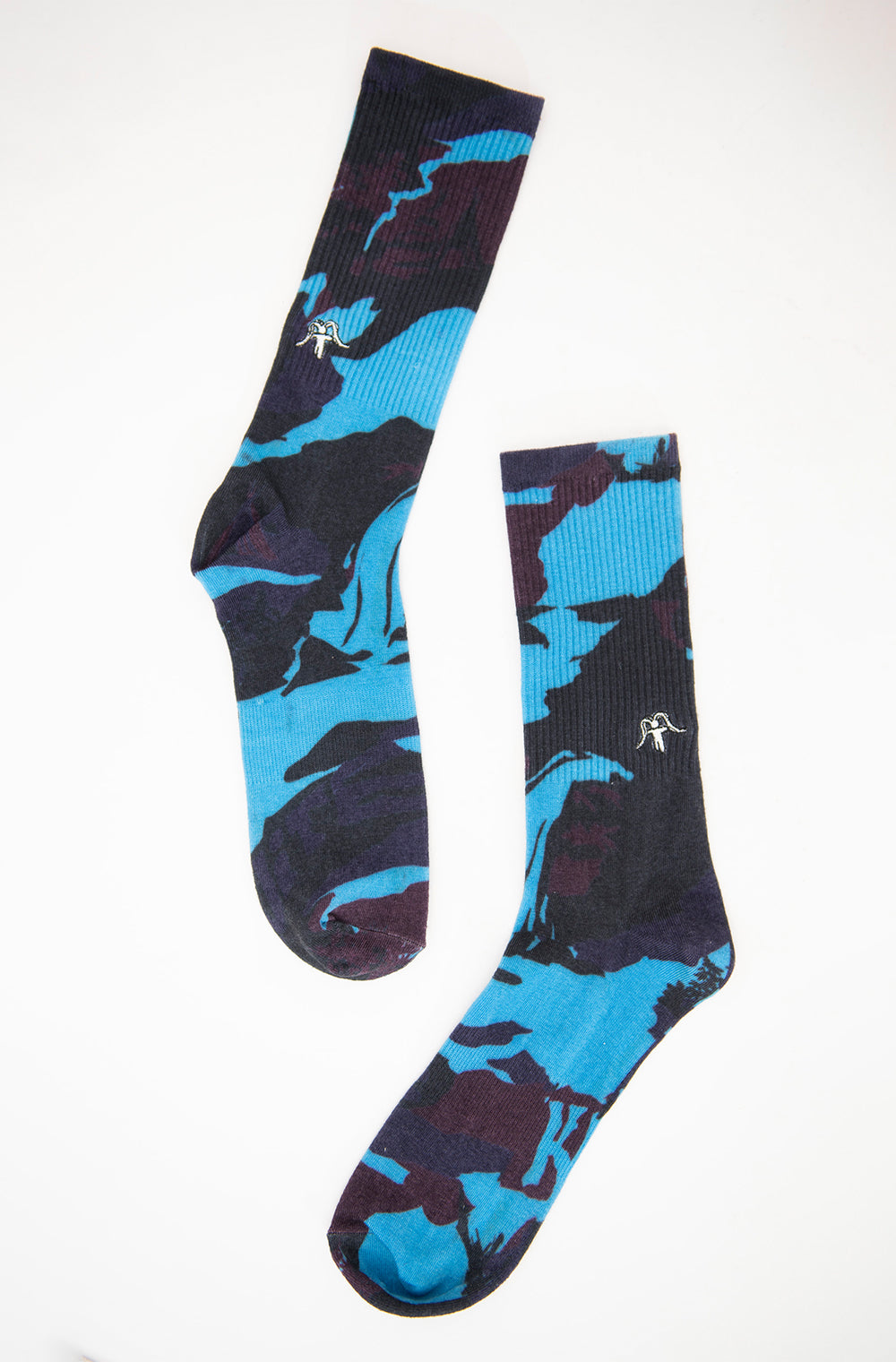 Socks Print Blue