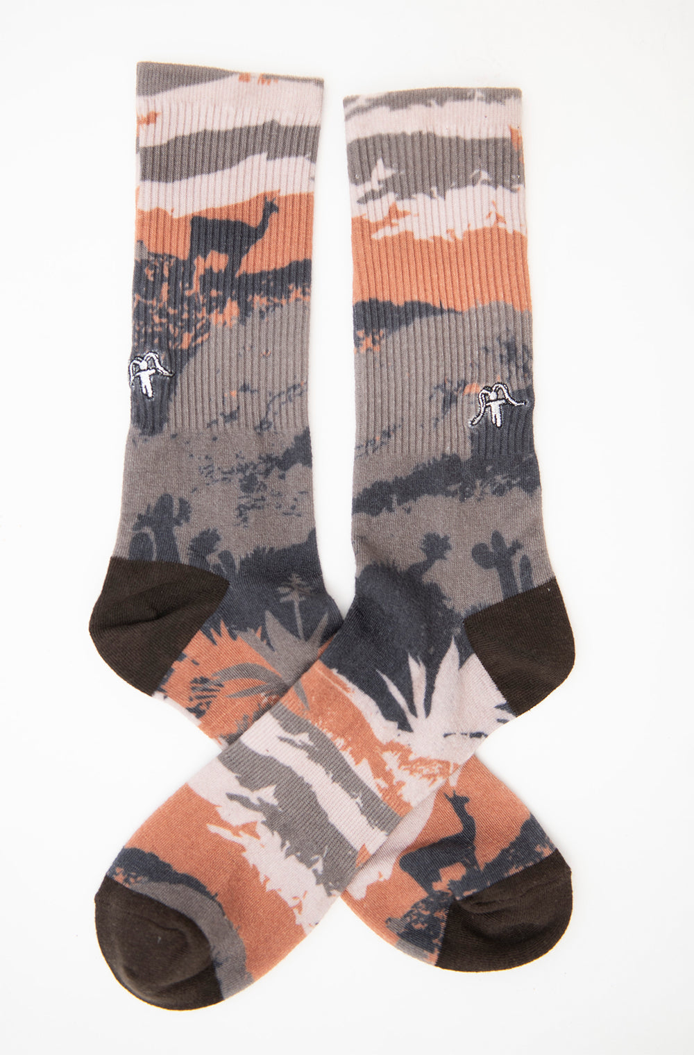 Socks Print Olive Green