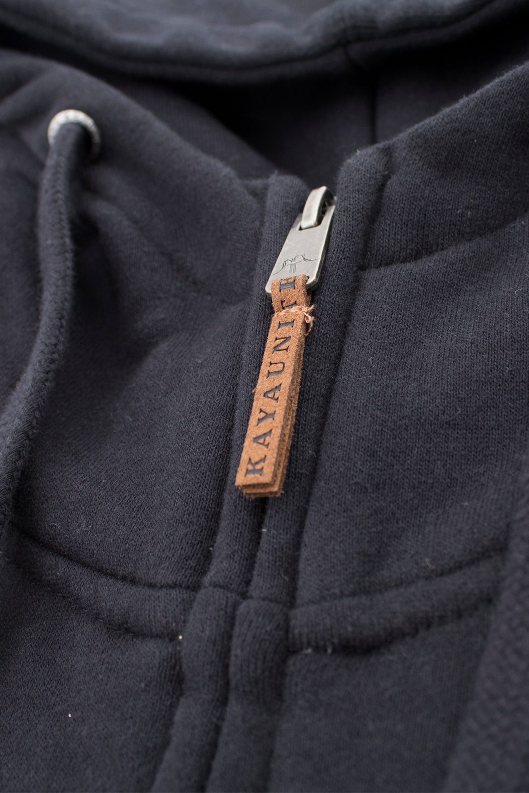 FULL ZIP SUEDE BLACK