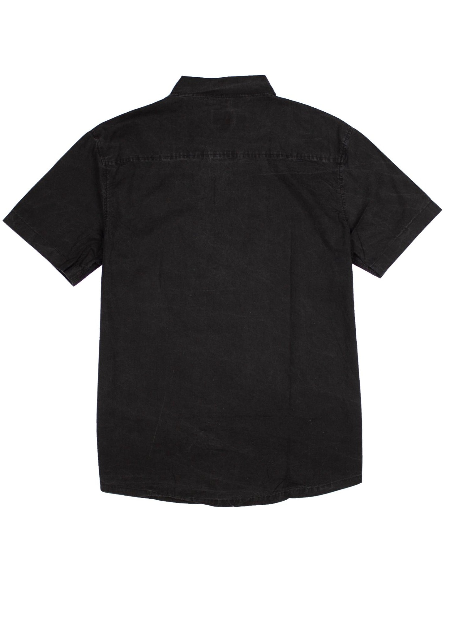 Shirt Cotton Short Sleeve Black