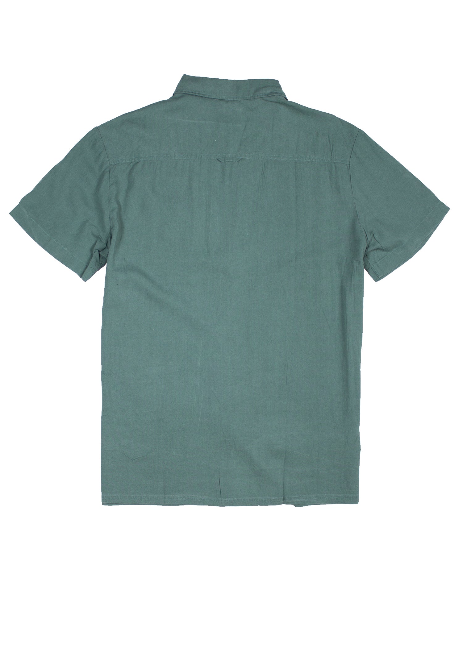 Shirt Viscose Short Sleeve Hedge Green
